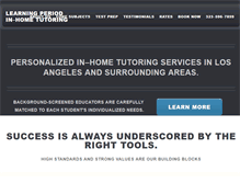 Tablet Screenshot of learningperiod.com